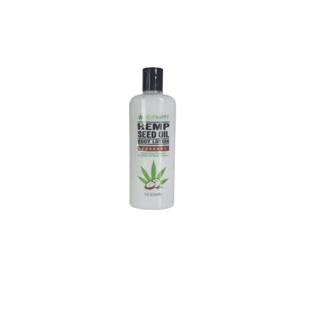 Hemphappy Hemp Seed Oil Body Lotion Coconut Scent 12 fl.oz